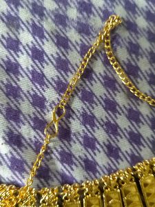 Gold-Plated Necklace and Earrings Set