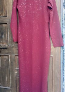 Sparkly Maroon maxi