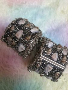 Boho Silver Bangle Set