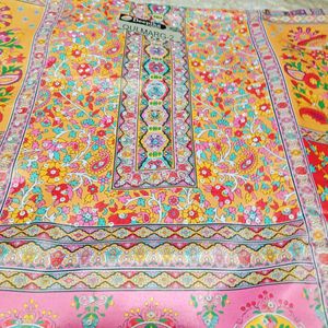 Printed Crepe Unstitched Suit