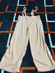 Peach dungaree pants
