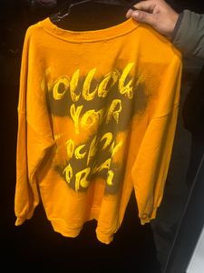 Yellow Graphic Sweatshirt
