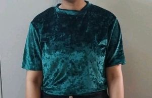 Velvet Green Top