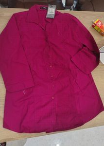 Stylish Pink Button-Down Shirt