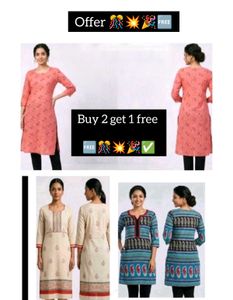 pack of 3 kurti sets