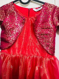Beautiful Red Ethnic Frock