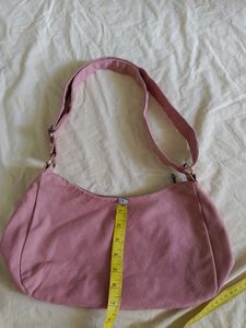 Pink canvas Shoulder Bag