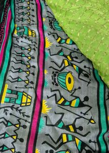 Crepe Saree &amp; Designer Blouse