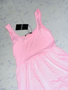 Shein Pink Ruffled Dress