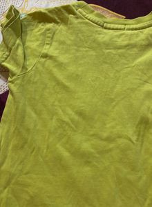 Lime Green Casual T-Shirt