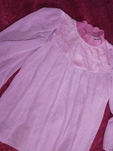 Lavender Floral Lace Top