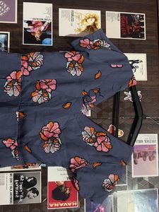 Floral Print V-Neck Dress