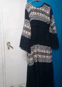 Boho Embroidered Abaya Burkha