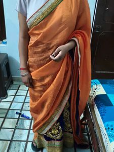 lehenga style saree with blouse
