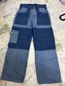Patchwork Denim Jeans