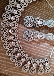American Diamond Jewellery Set
