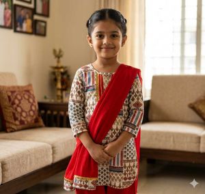Embroidered Kurta with Palazzo Pants