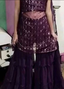 New Kurta with Sharara dupatta 3 piec