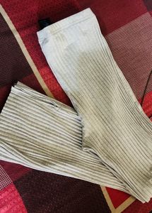 Comfortable Ribbed Wide-Leg Pants