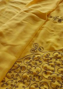 Amazing Looking Yellow Saree! ✨