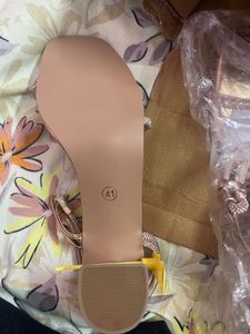 Rose Gold Embellished Heels