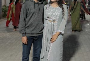 Classy Grey Lehenga Choli With Shrug