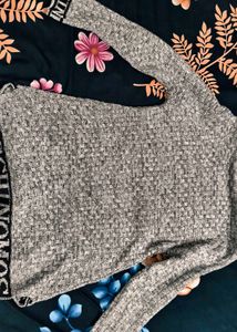 Cute Cherry Embroidered Sweater