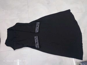Elegant Black Abaya Full Set