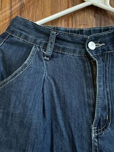 Women's Dark Wash Baggy Jeans