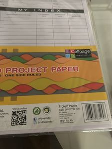 2 Peice- 50 Sheet Paper + 3 Highlighters