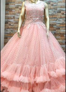 Pink Bridal Evening Gown