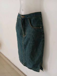 Classic Denim Pencil Skirt