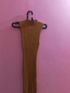 Sleeveless Ribbed Bodycon Dress