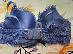 New Blue Lace Padded Bra 🌼🩵