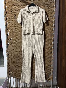 Trendy Textured Knit Co-ord Set