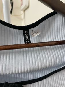 Cute Ribbed Crop Top with Bow Detail