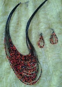 Unique Beaded Statement Necklace