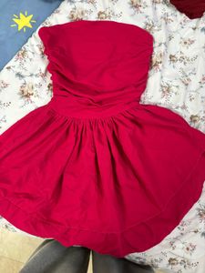 Strapless Pink Mini Dress