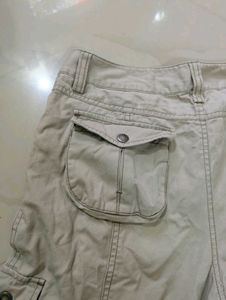 Women's Beige Cargo Pants