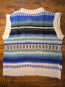 Patterned Knit Vest - Layering Essential