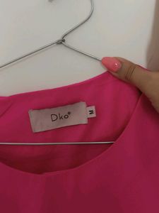Pink Ruffle Sleeve Top