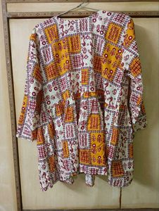 Short Printed Kurti | 100% Cotton | Size L