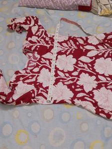 maroon white cord  set teenagers