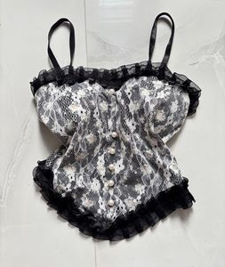 Sheer Lace Corset Top