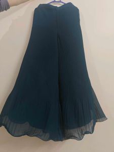 Elegant Teal Kurta Palazzo Set