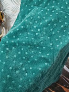 Green Velvet Polka Dot frock