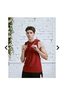 2 quantity Shape Up Sleeveless Hooded gym t shirts
