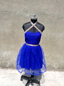 Royal Blue Tulle Party Dress