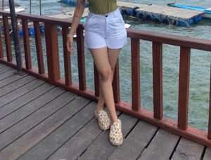 Stylish White Denim Shorts