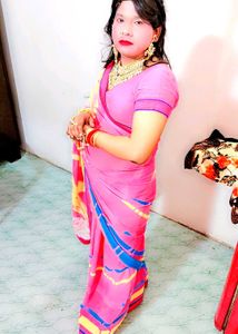 Vibrant Pink Saree with blause